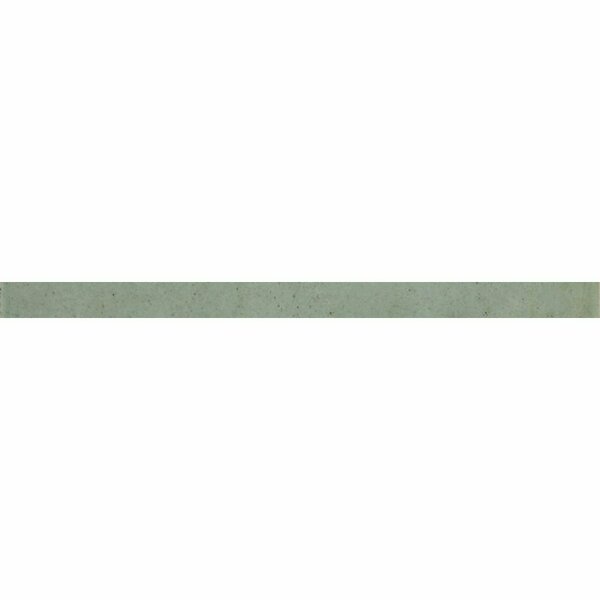 Apollo Tile Antiek 1.25 in. x 7.9 in. Glossy Green Ceramic Pencil Tile Trims 0.7 sq. ft./case, 10PK MOD88CELPENA